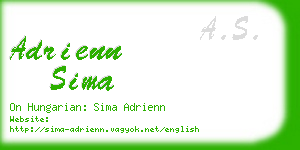 adrienn sima business card